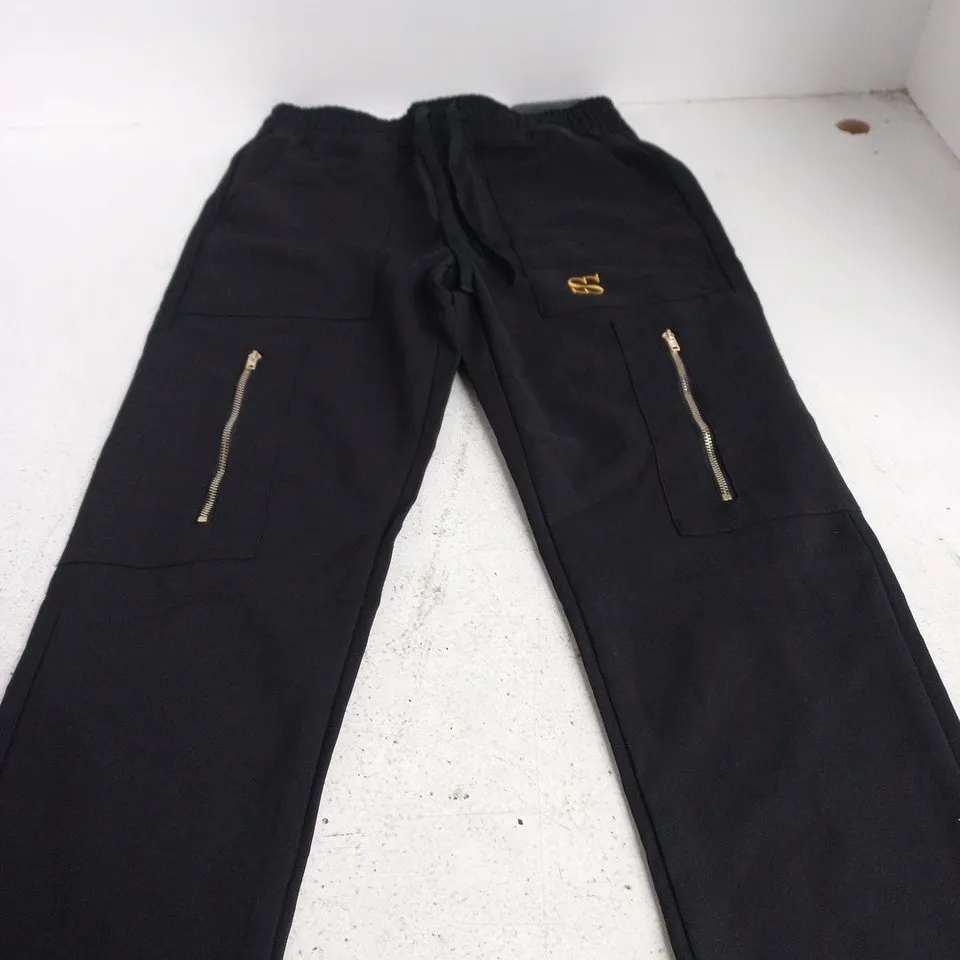 SWANKY JOGGERS – BLACK, WITH ZIP POCKETS (SWANKY EST 2022) SIZE XS