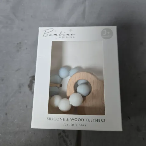 BAMBINO BY JULIANA SILICONE & WOOD TEETHERS FOR LITTLE ONES