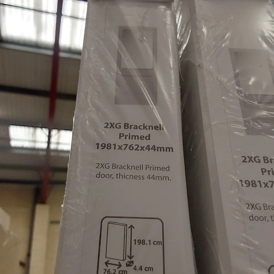 BRACKNELL PRIMED INTERNAL HALF GLAZED DOOR 1981 × 762 × 44mm