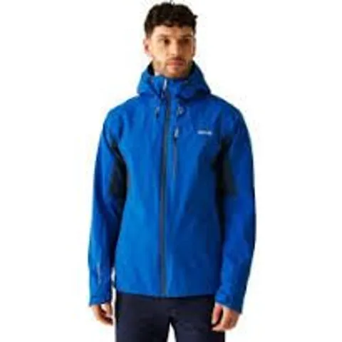BRAND NEW REGATTA BIRCHDALE FULL ZIP HOODED JACKET IN BLUE/DENIM - UK 5XL