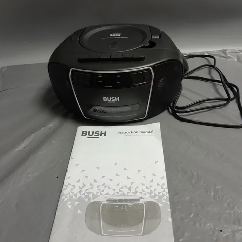 BUSH KBB500 CD CASSETTE BOOMBOX IN BLACK