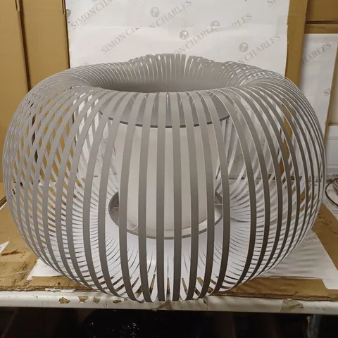 JOHN LEWIS HARMONY LARGE GREY RIBBON LAMP SHADE