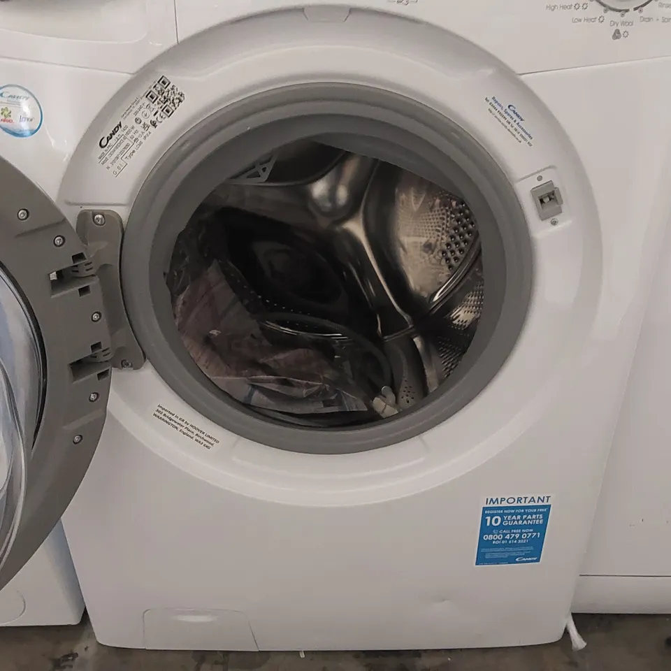 CANDY SMART PRO CSOW41063DWCE, FREESTANDING WASHER DRYER, 10KG WASH + 6KG DRY, 1400 RPM, WIFI ENABLED, WHITE WITH CHROME DOOR [ENERGY CLASS E]