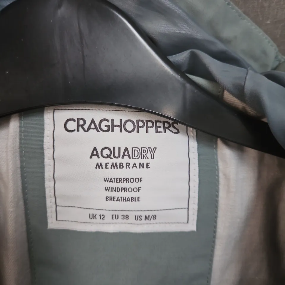 CRAGHOPPERS AQUADRY MEMBRANE JACKET – WOMEN'S, UK 12 (EU 38)
