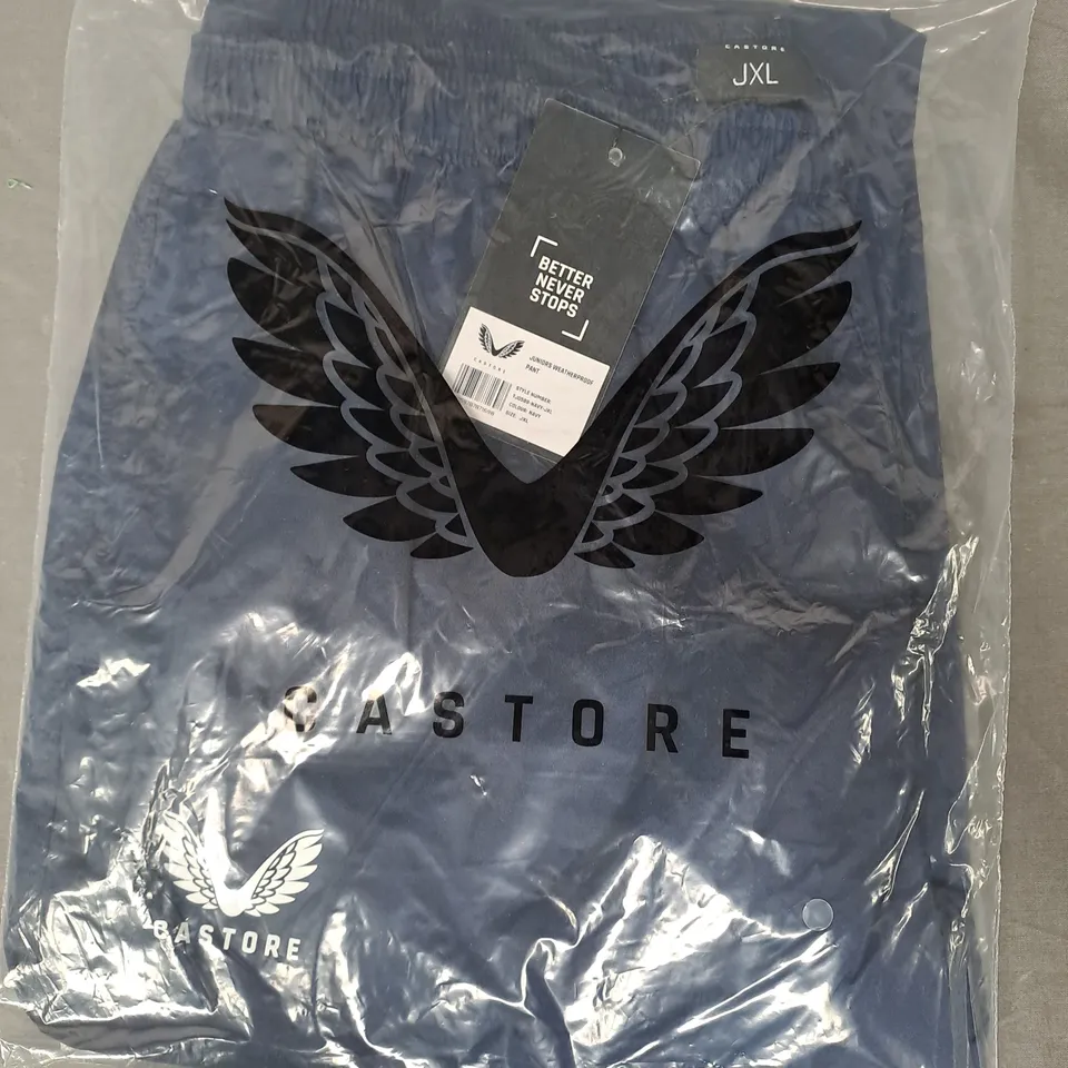 CASTORE JUNIORS WATERPROOF PANTS IN NEVY SIZE JXL