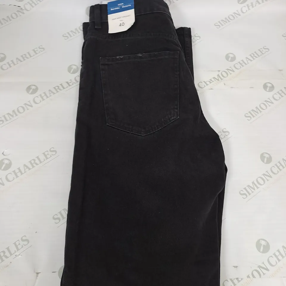 BERSHKA HIGH WAIST DENIM JEANS SIZE 12