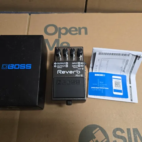 BOXED BOSS RV-6 REVERB PEDAL