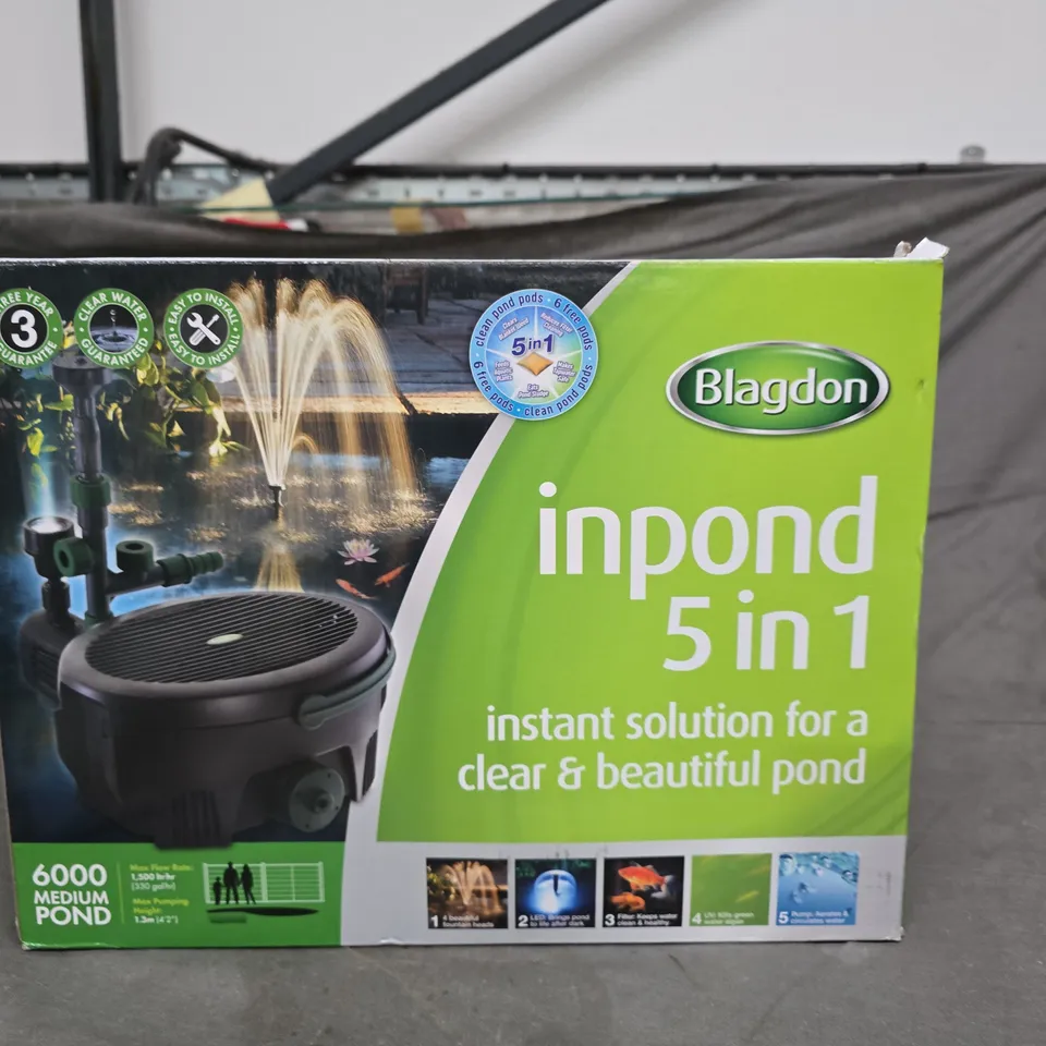 BLAGDON INPOND 5 IN 1 POND TREATMENT – BOXED (6000 MEDIUM POND)