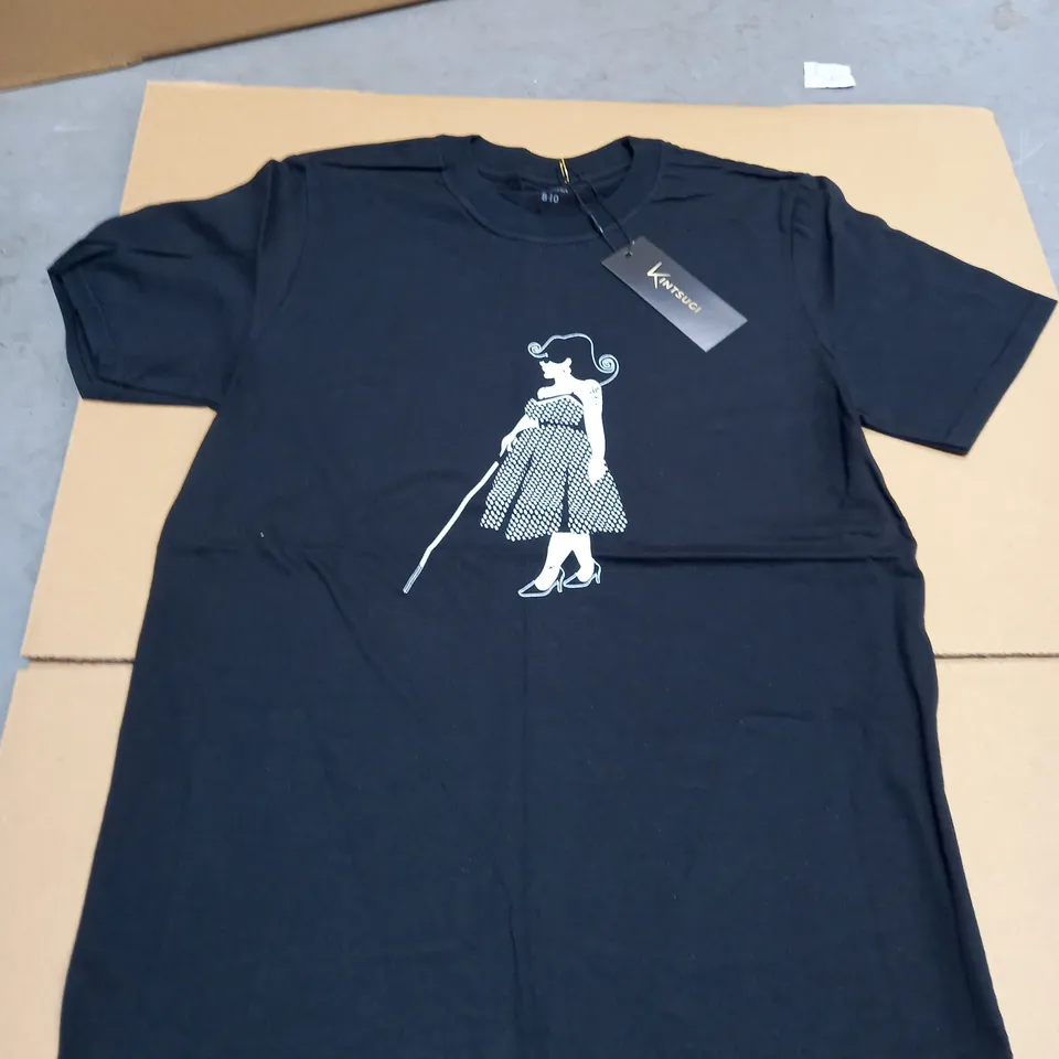 BOX OF APPROXIMATELY 10 ITEMS OF ASSORTED KINTSUGI T-SHIRTS TO INCLUDE; 5 X BLACK VERSION & 5 X WHITE VERSION 