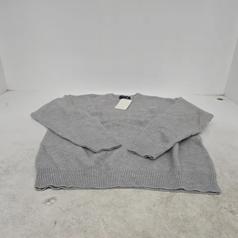 GREY KNIT SWEATER - SIZE L, NOTRE SUCCÈS (EST. 1992)