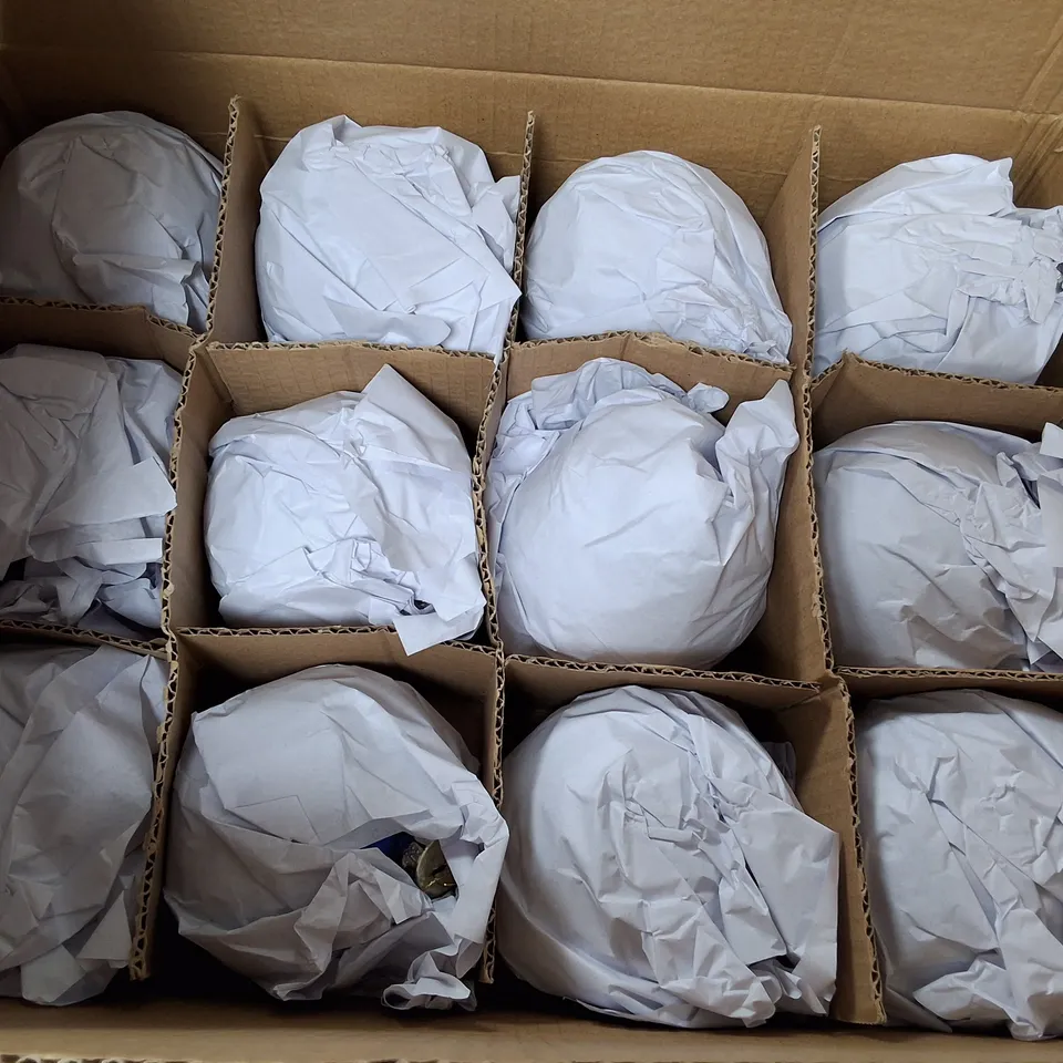 SET OF 12 MOON THEMED BLUE DECORATIVE BAUBLES