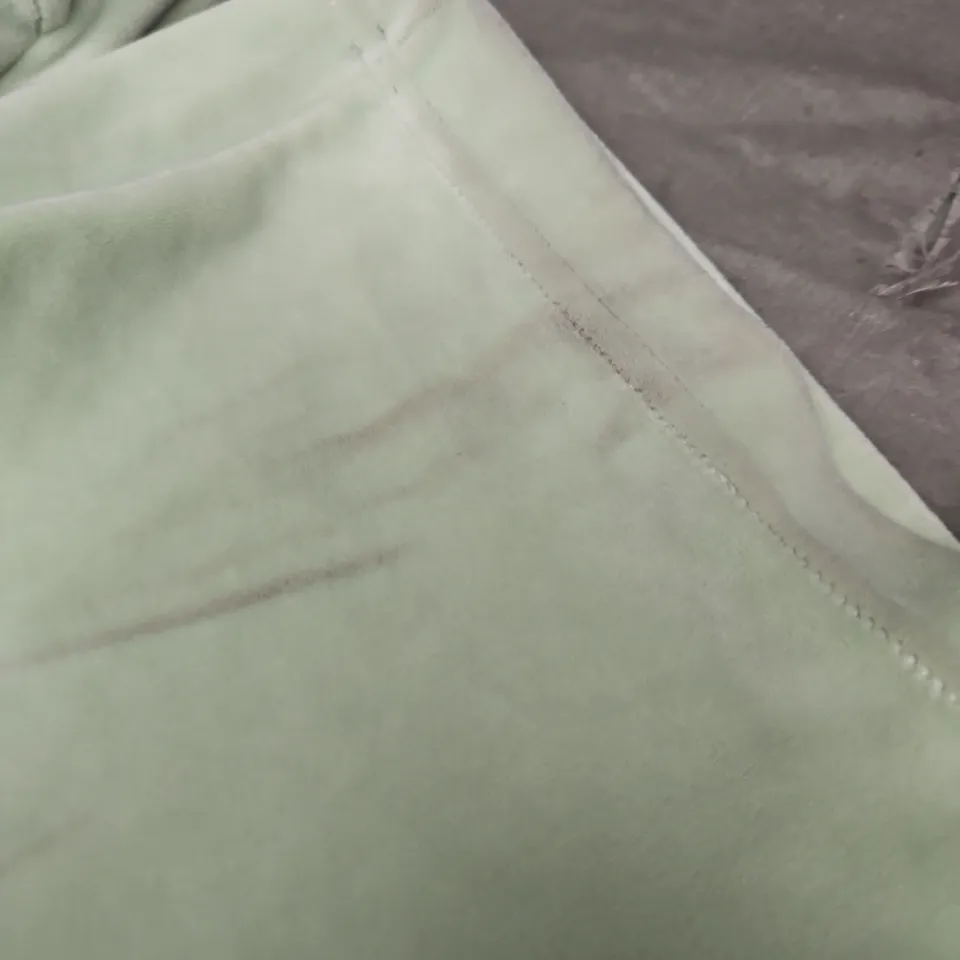 JUICY COUTURE VELVET TROUSERS, GREEN - UK SIZE M 