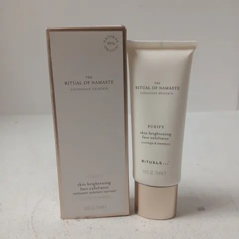 BOXED THE RITUAL OF NAMASTE SKIN BRIGHTENING FACE EXFOLIATOR (75ML)