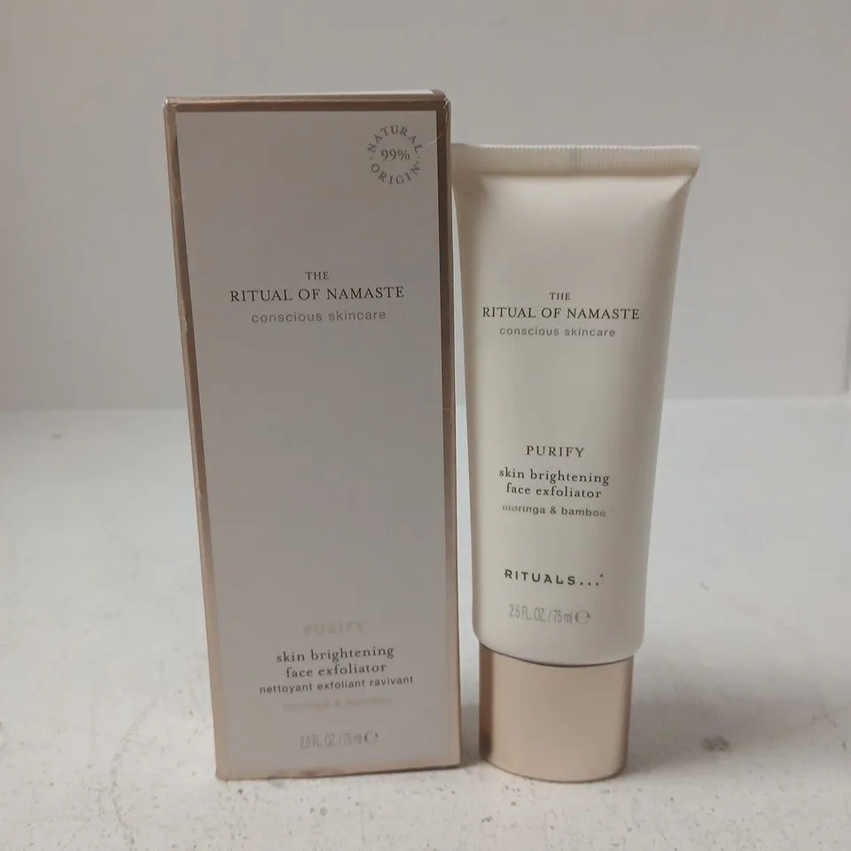 BOXED THE RITUAL OF NAMASTE SKIN BRIGHTENING FACE EXFOLIATOR (75ML)