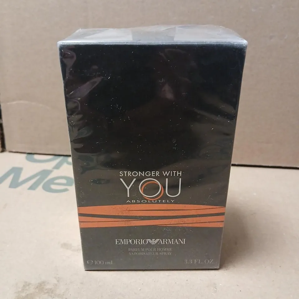BOXED AND SEALED EMPORIO ARMANI STRONGER WITH YOU ABSOLUTELY PARFUM POUR HOMME 100ML