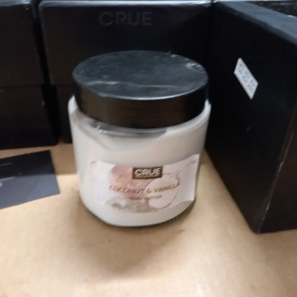 LOT OF 4 220G CRUE JARS OF BODY BUTTERS