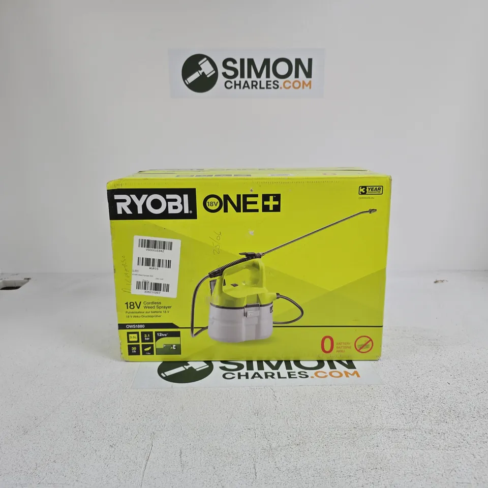 RYOBI ONE+ 18V CORDLESS WEED SPRAYER