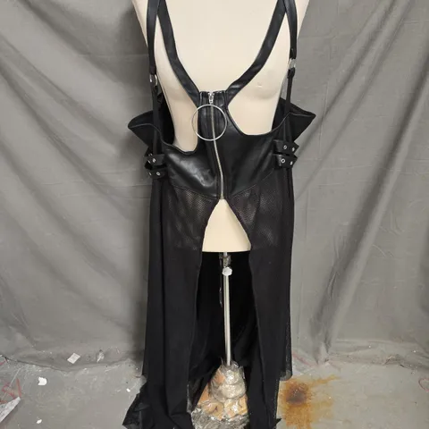 KILLSTAR TERMENTA UNDERBUST DUSTER IN BLACK SIZE 4XL