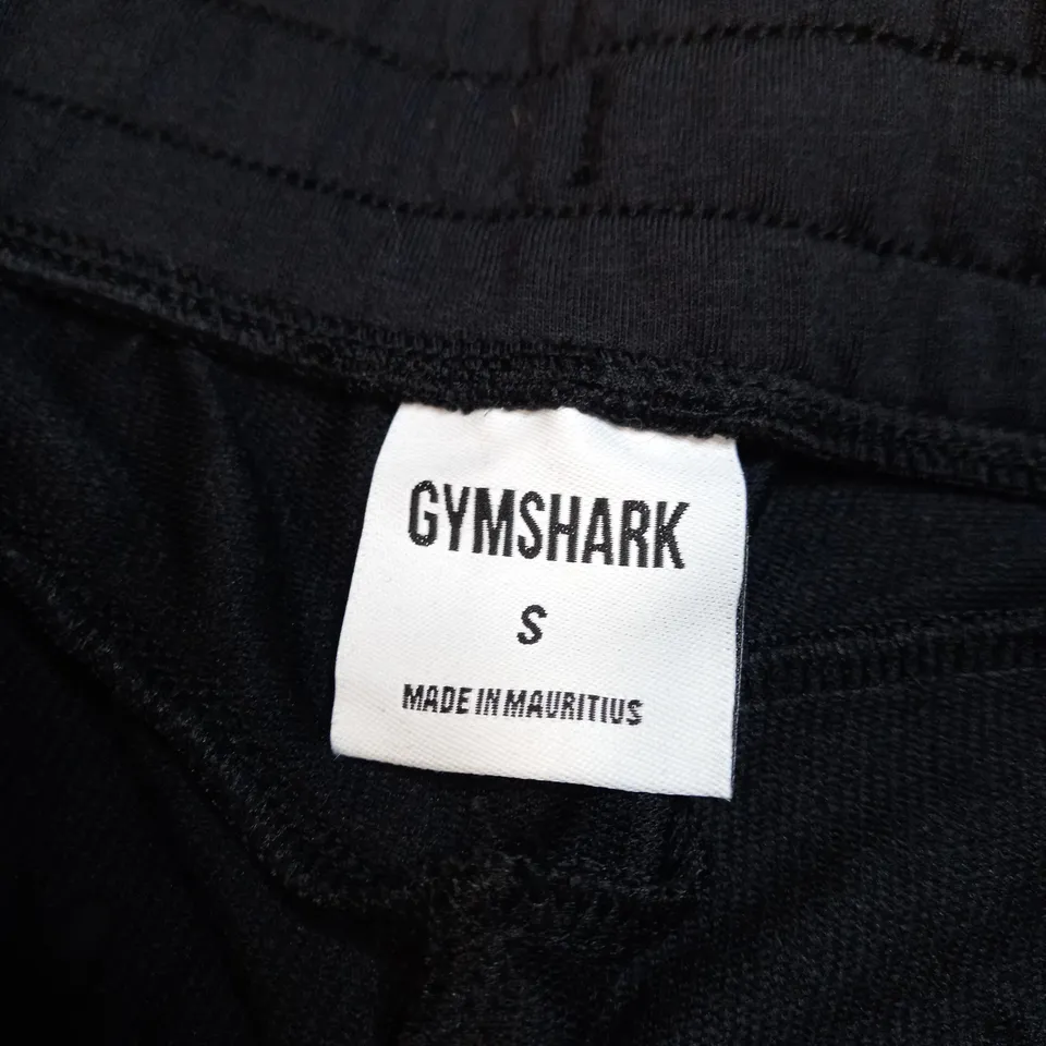 BLACK GYMSHARK GYM JOGGERS SIZE S 