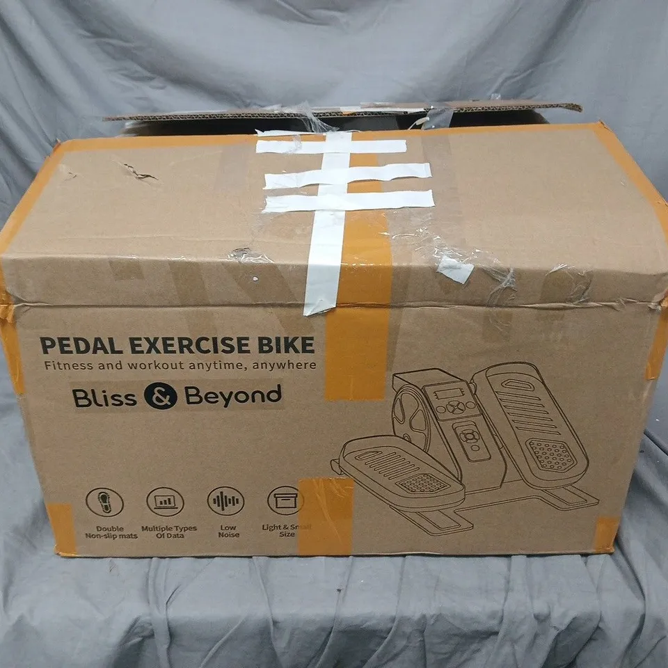 BOXED BLISS & BEYOND PEDAL EXERCISE BIKE IN WHITE