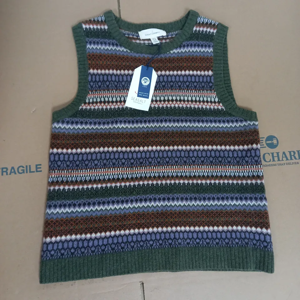 SEASALT CORNWALL PERCELLA COVE VEST IN WISTERIA MIX SIZE 10