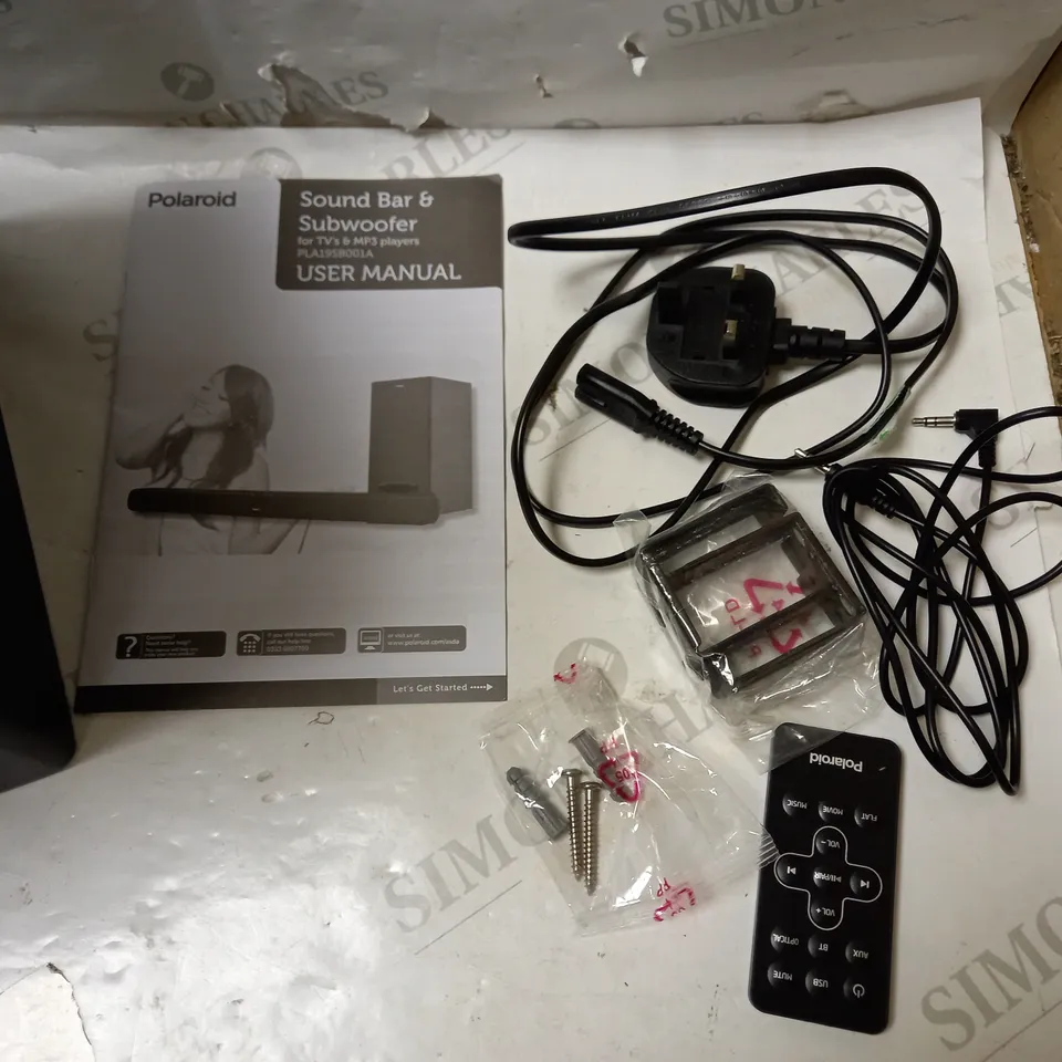 POLAROID BLUETOOTH CAPABLE SOUNDBAR WITH SUBWOOFER