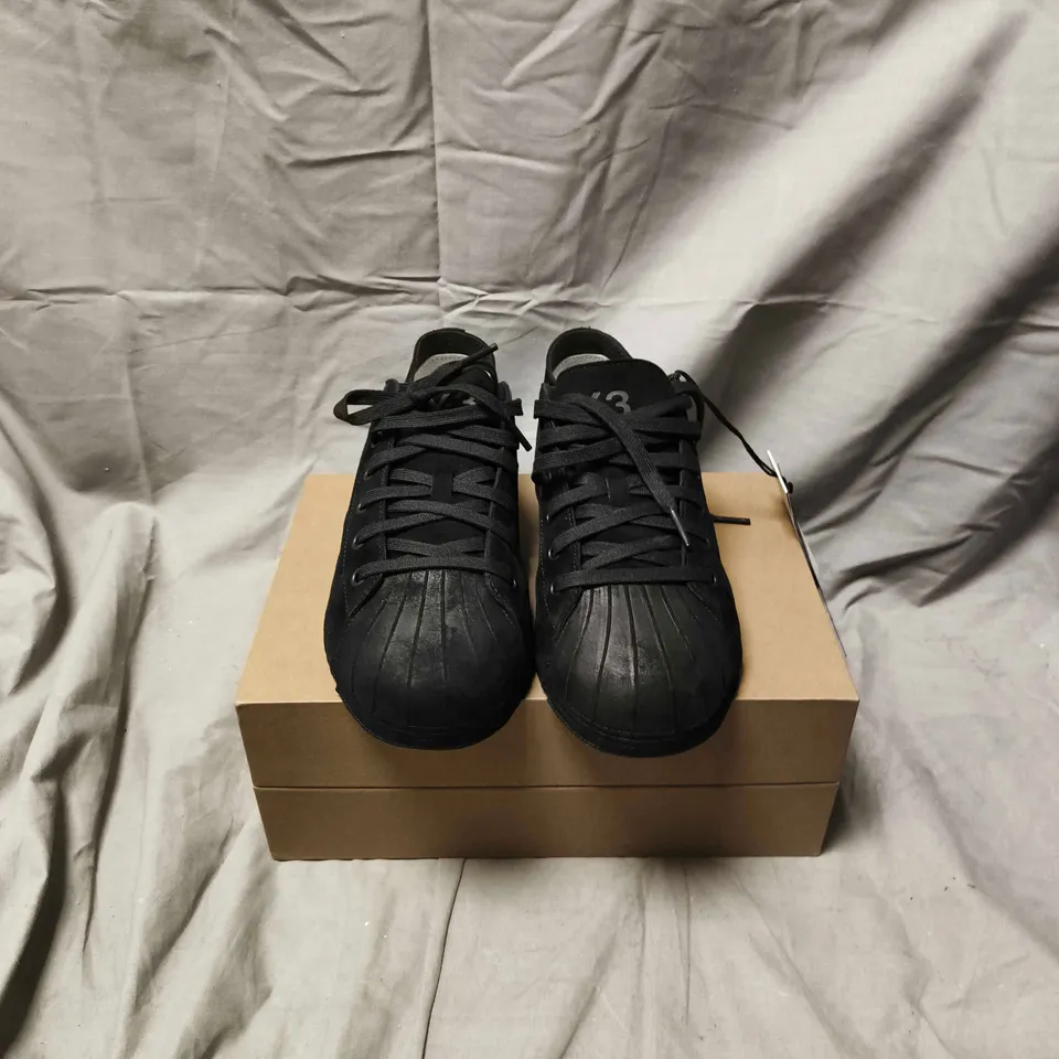 BOXED PAIR OF Y-3 SUEDE SNEAKERS - SIZE 6 1/2 