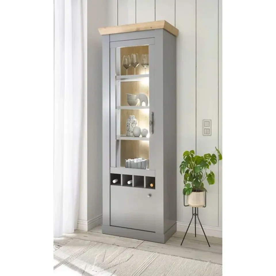 BOXED FLORIDA CROCKERY CABINET WITH LIGTING (BOX 2 OF 2 ONLY)