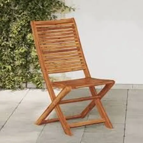 BOXED SOLID WOOD FOLDING CHAIR