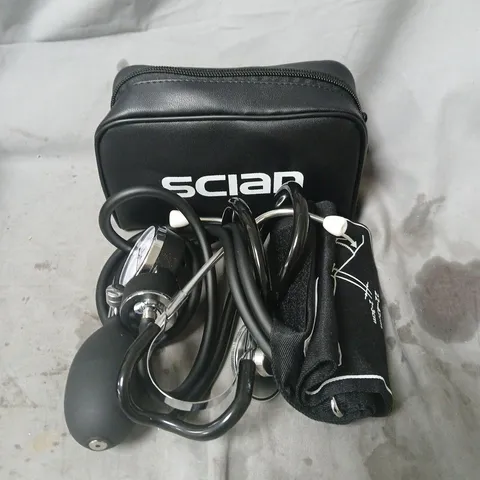 SCIAN MANUAL BLOOD PRESSURE CUFF WITH STETHOSCOPE - ANEROID SPHYGMOMANOMETER