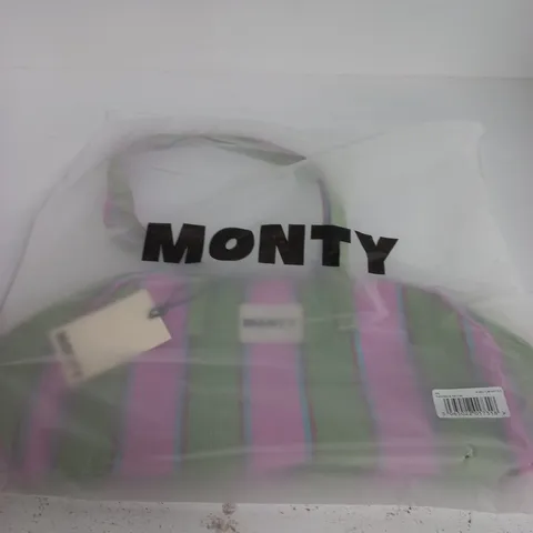 MONTY TOTE BAG – FLAMINGO & MATCHA