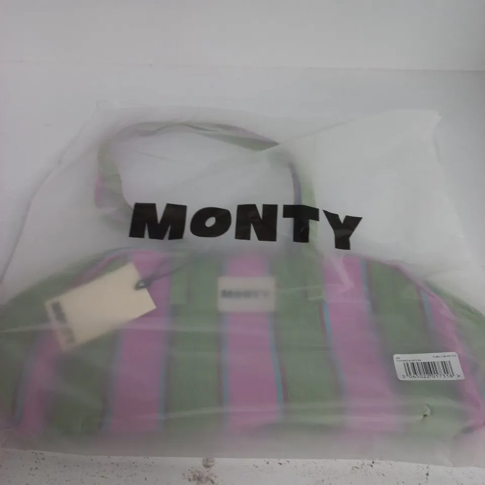 MONTY TOTE BAG – FLAMINGO & MATCHA