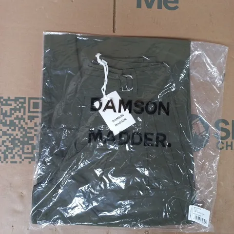 BAGGED DAMSON MADDER FABIA TROUSERS IN KHAKI SIZE 6