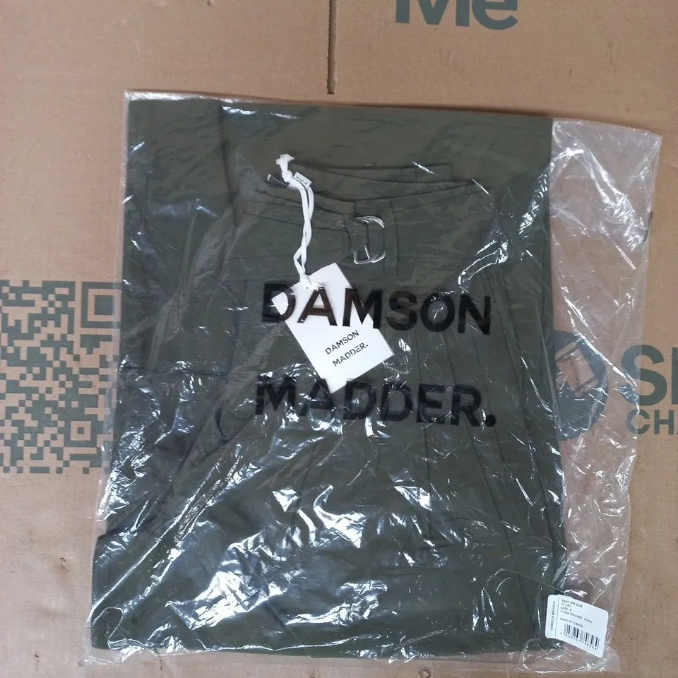BAGGED DAMSON MADDER FABIA TROUSERS IN KHAKI SIZE 6
