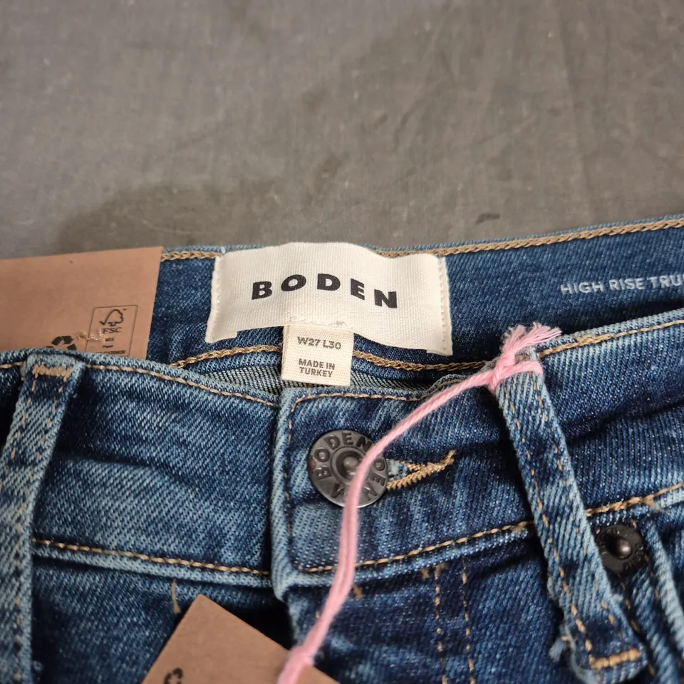 BODEN STRAIGHT LEG JEANS, HIGH RISE – WOMEN'S, W27/L30 .