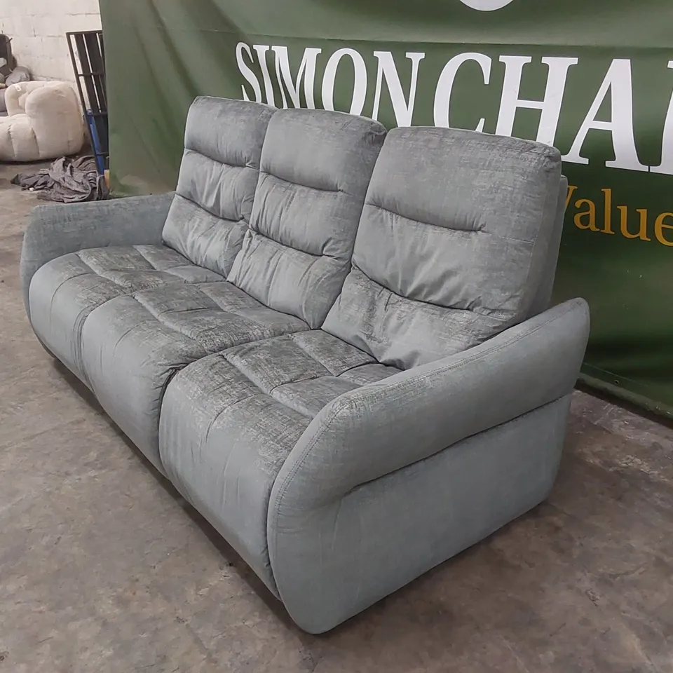 QUALITY DESIGNER ITALIAN MADE NUVOLA 3 SEATER ELECTRIC RECLINING FABRIC SOFA 