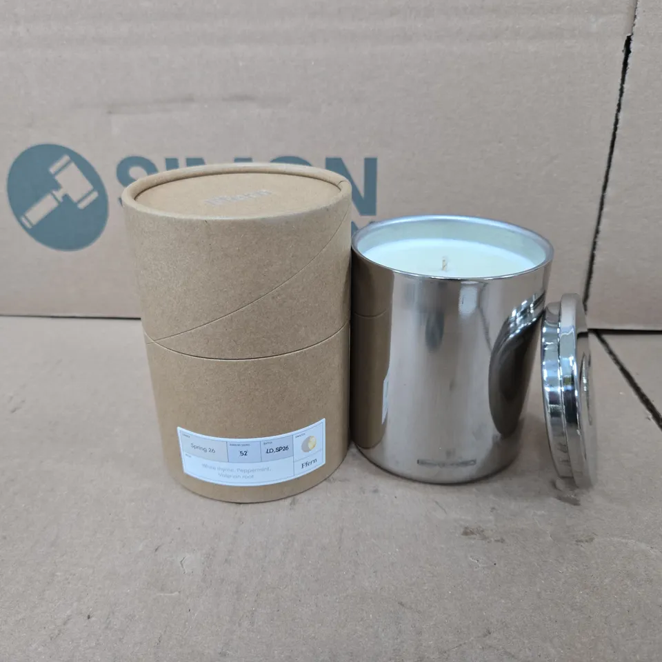 BOXED FFERN SPRING 26 WHITE THYME, PEPPERMINT, VALERIAN ROOT CANDLE