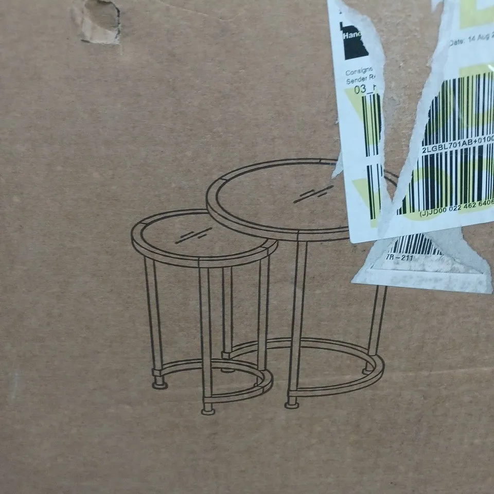 BOXED ARUBA NEST OF LAMP TABLES, RRP £129.99