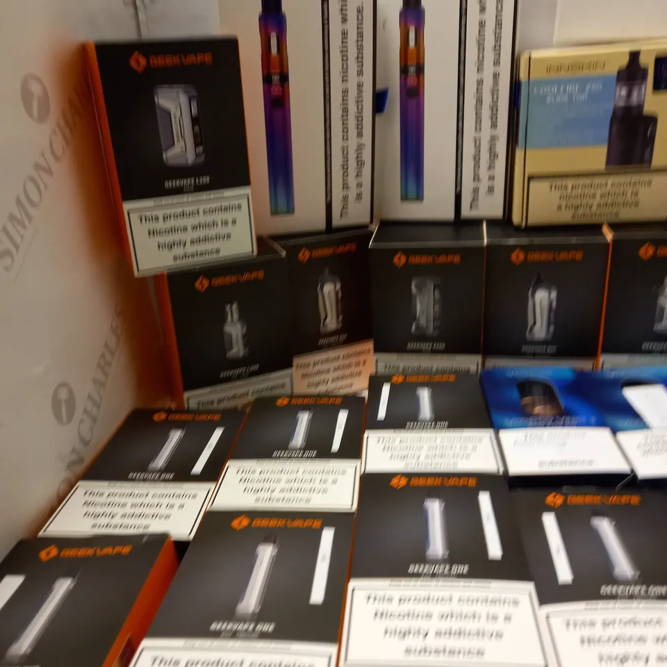 LOT OF APPROX 29 TO INCLUDE GEEKVAPE L200 , ENDURA T18II , INNOKIN COOL FIRE Z60 , INNOKIN ENDURA T18-X VAPING SYSTEM , ETC