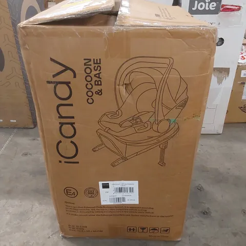 BOXED ICANDY COCOON CAR SEAT & BASE - LATTE 