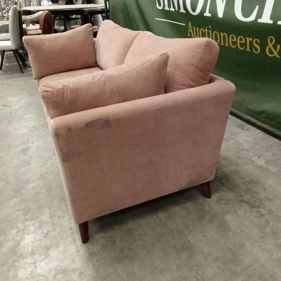 MODA FREYA 3 SEATER FABRIC SOFA - RUST RRP £1199