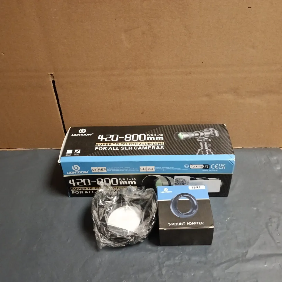 SUPER TELEPHOTO ZOOM LENS FOR SLR CAMERAS, 420 - 800MM BOXED WITH ACCESSORIES