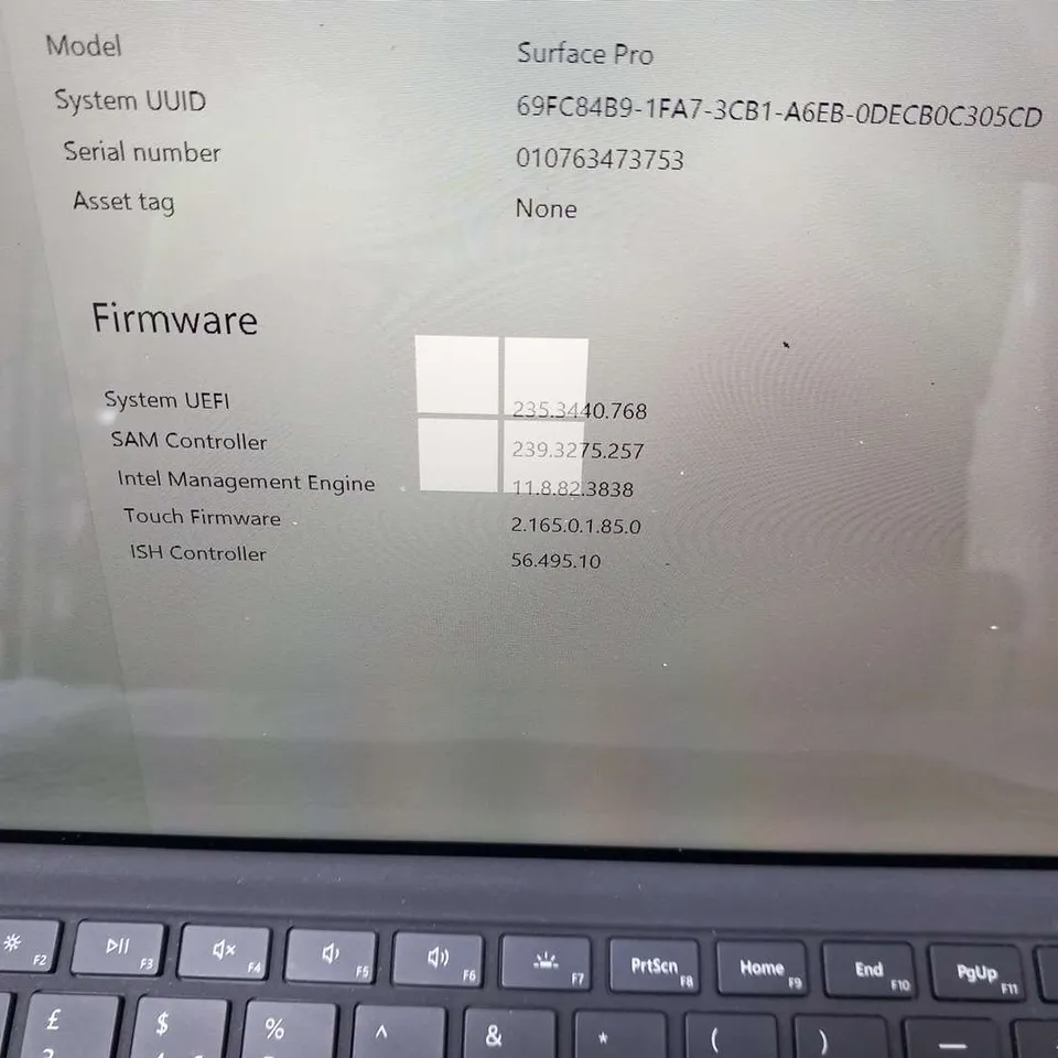 MICROSOFT SURFACE PRO 128GB