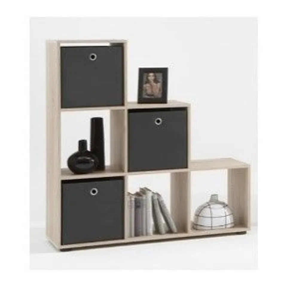 BOXED BRAND NEW STORAGE CUBE BOOKCASE CONCRETE FINISH (1 BOX)