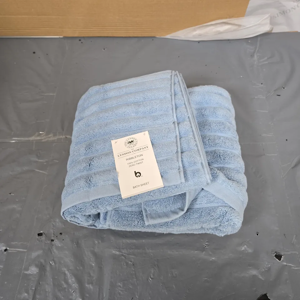 LYNDON COMPANY RIBBLETON BATH SHEET – 100% COTTON, ZERO TWIST