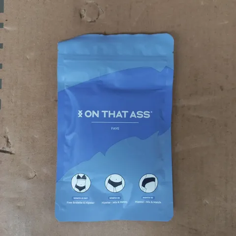 BAGGED ON THAT ASS FAYE HIPSTER WOMEN'S UNDERWEAR SIZE LARGE