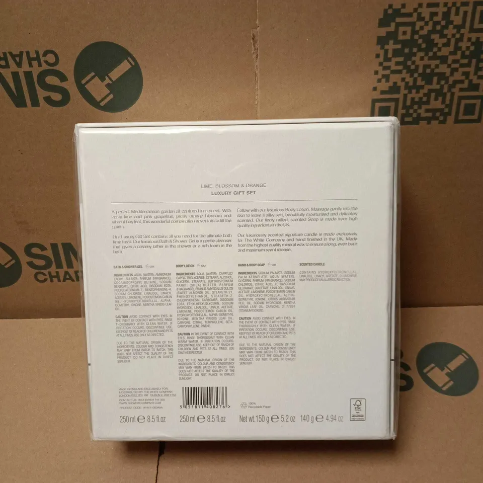 THE WHITE COMPANY LUXURY GIFT SET LIME AND BAY