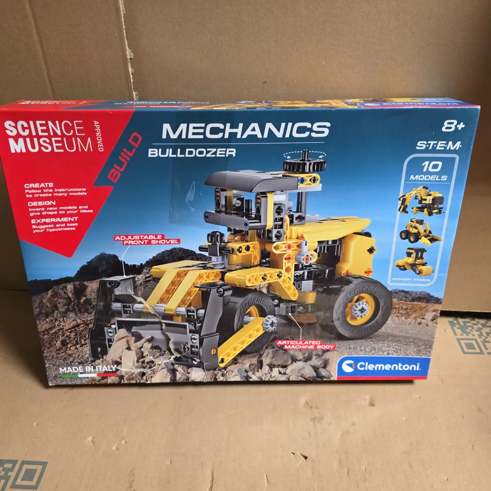 CLEMENTONI SCIENCE MUSEUM MECHANICS BULLDOZER CONSTRUCTION KIT