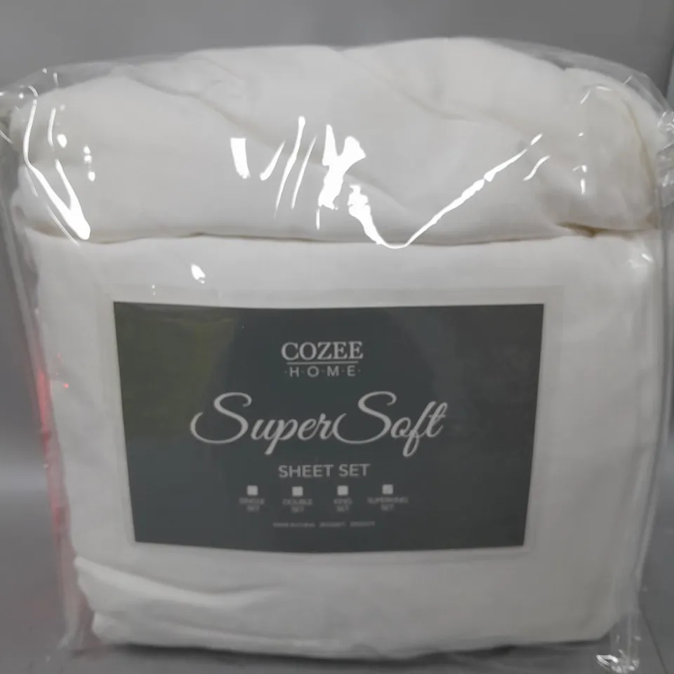 COZEE HOME SUPERSOFT SHEET SET - SUPERKING