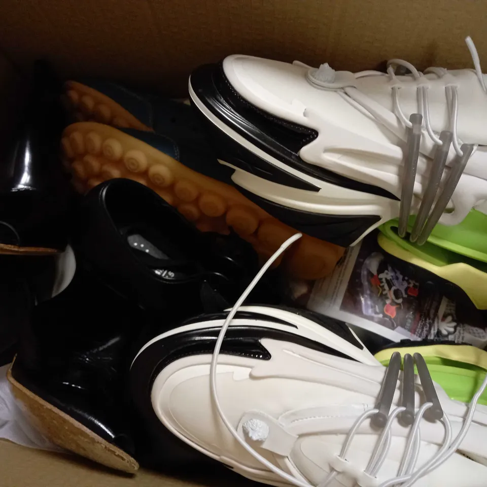 APPROXIMATELY 10 ASSORTED PAIRS OF SHOES IN VARIOUS STYLES & SIZES TO INCLUDE ADIDAS, VERY, NEW LOOK ETC.